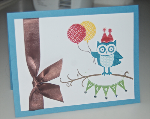 Stampin' Up! Owl Occasions Birthday Card